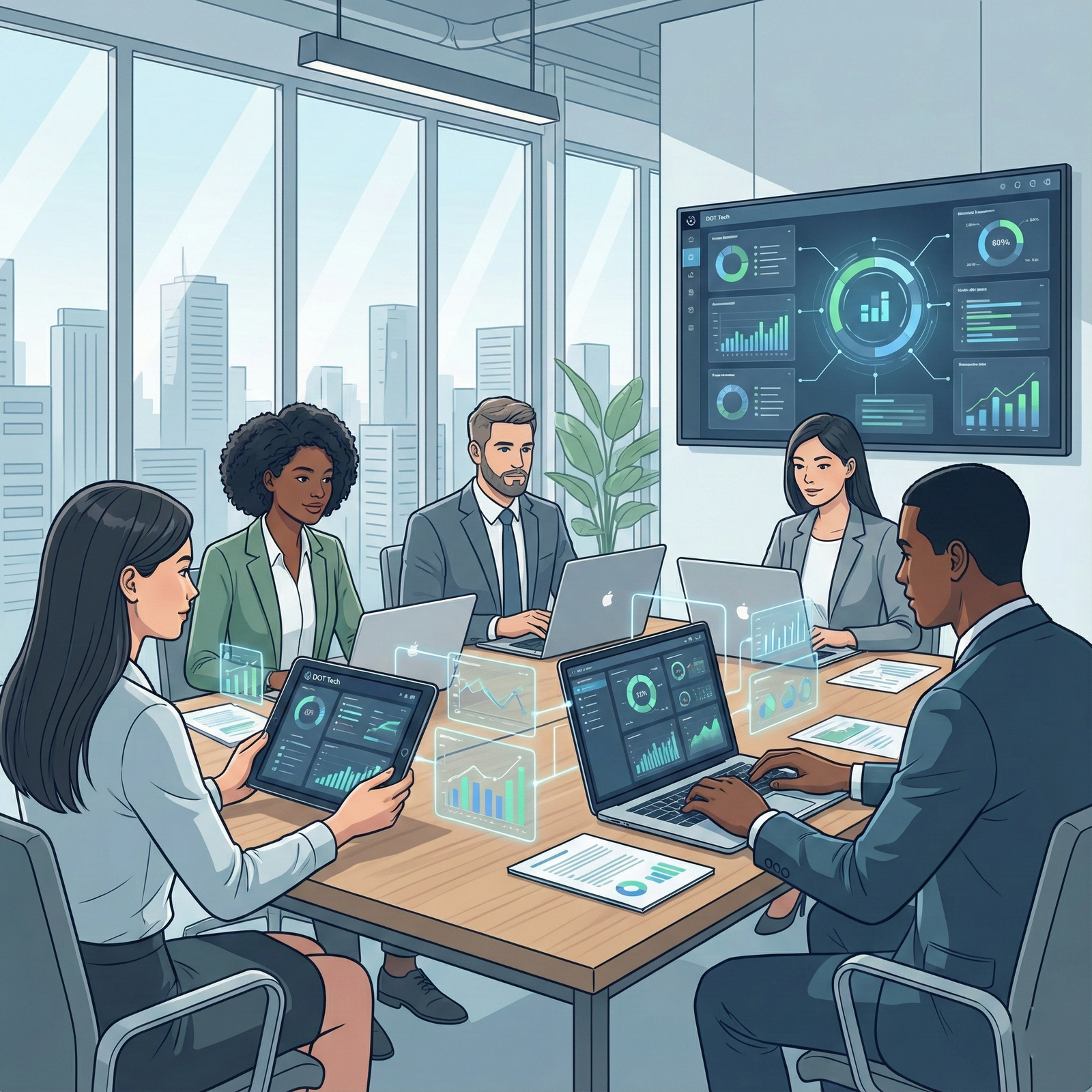 Businesses in Jordan using digital systems by Dot Tech to manage operations, teams, and growth