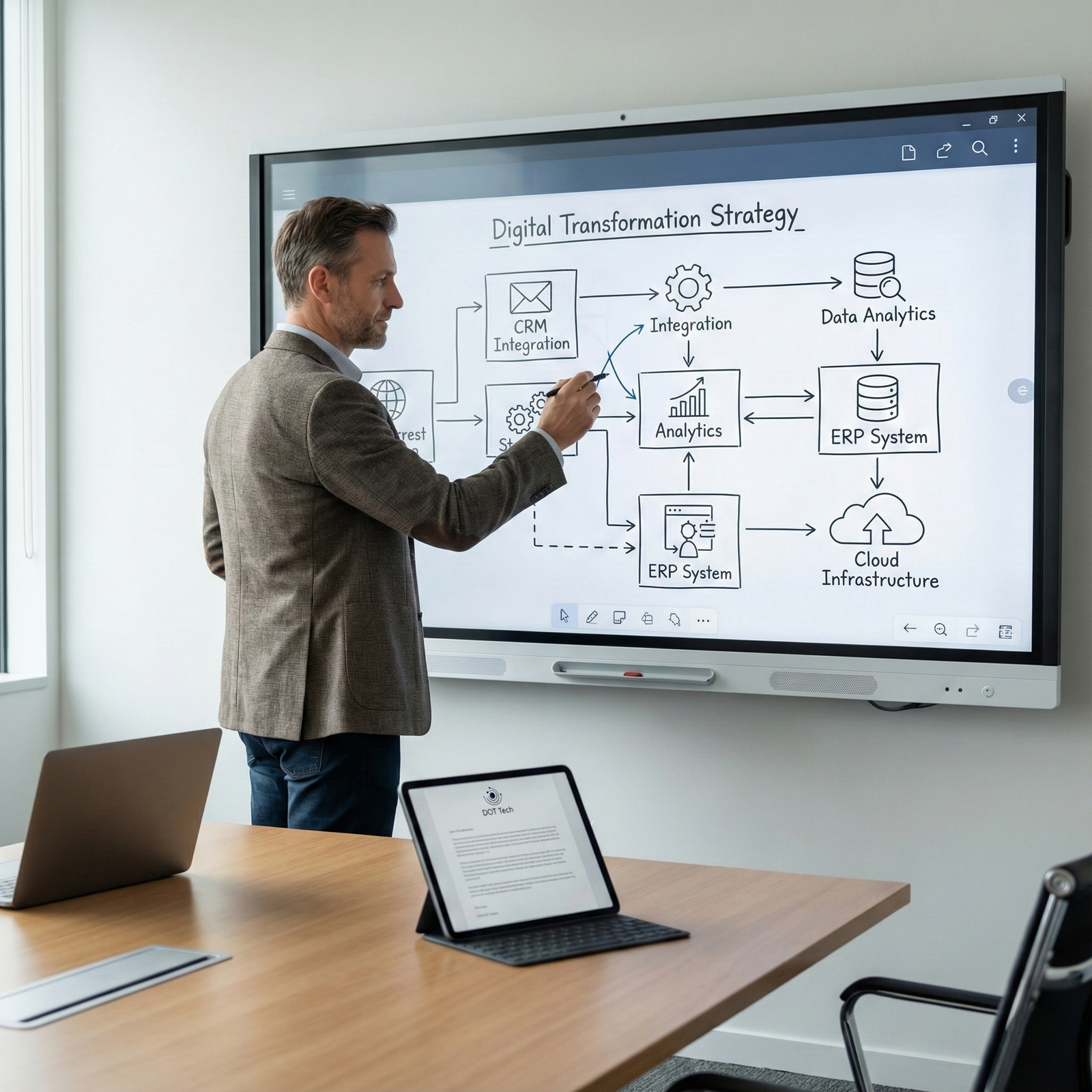 Planning and decision-making before building digital systems for businesses in Jordan with Dot Tech