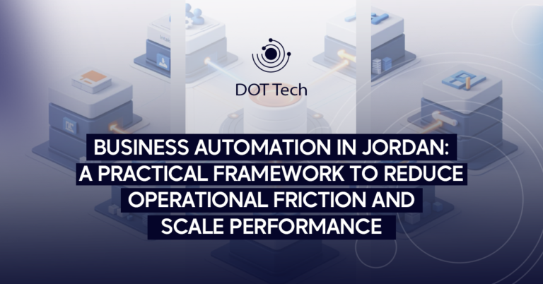 Business automation in Jordan: a practical framework to reduce operational friction and scale performance