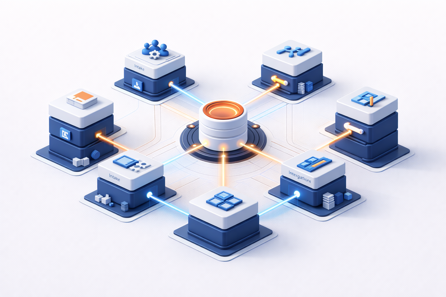 Business automation in Jordan workflow architecture infographic