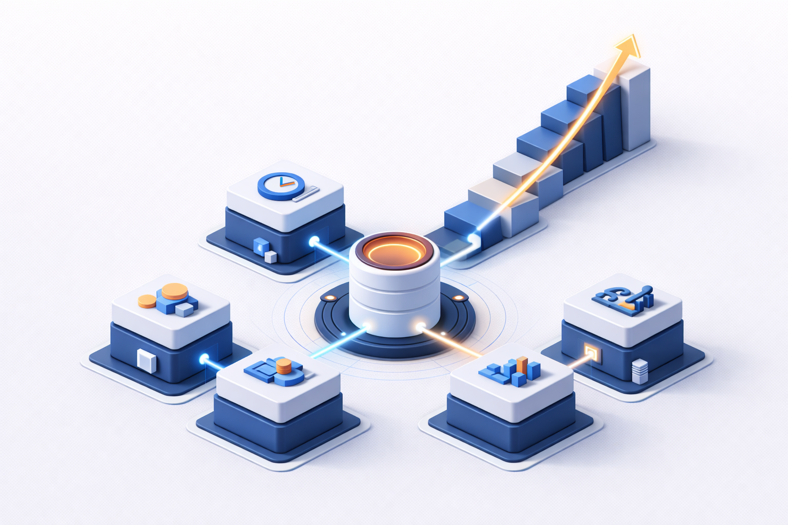 Business automation in Jordan ROI impact visualization infographic