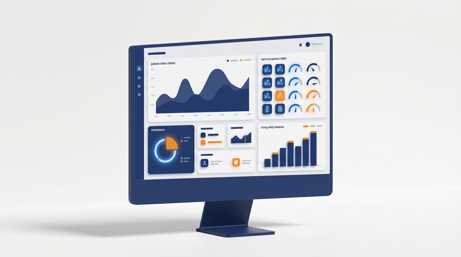 Medical and financial admin dashboard for hospitals in Jordan